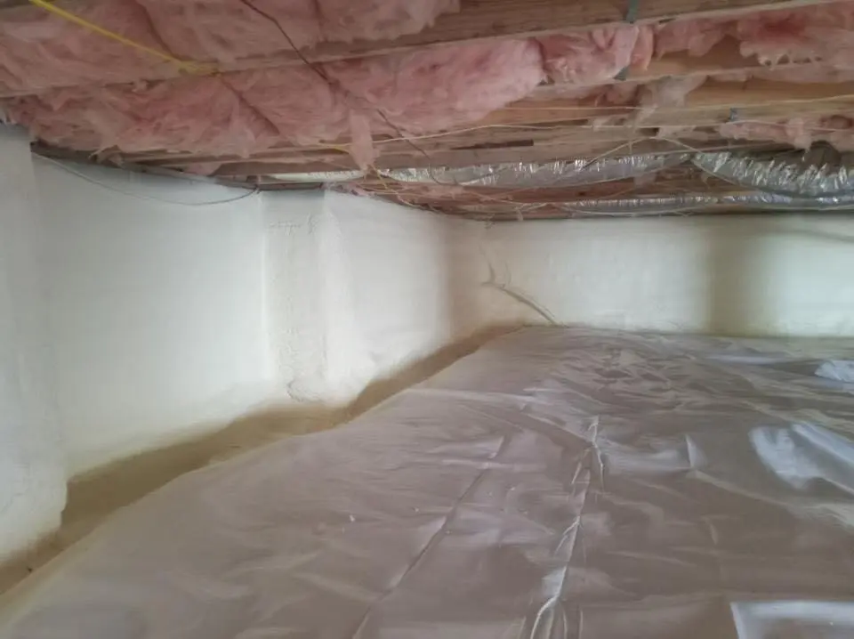 Crawl space encapsulation with closed-cell spray foam for Attic Insulation in Ottumwa